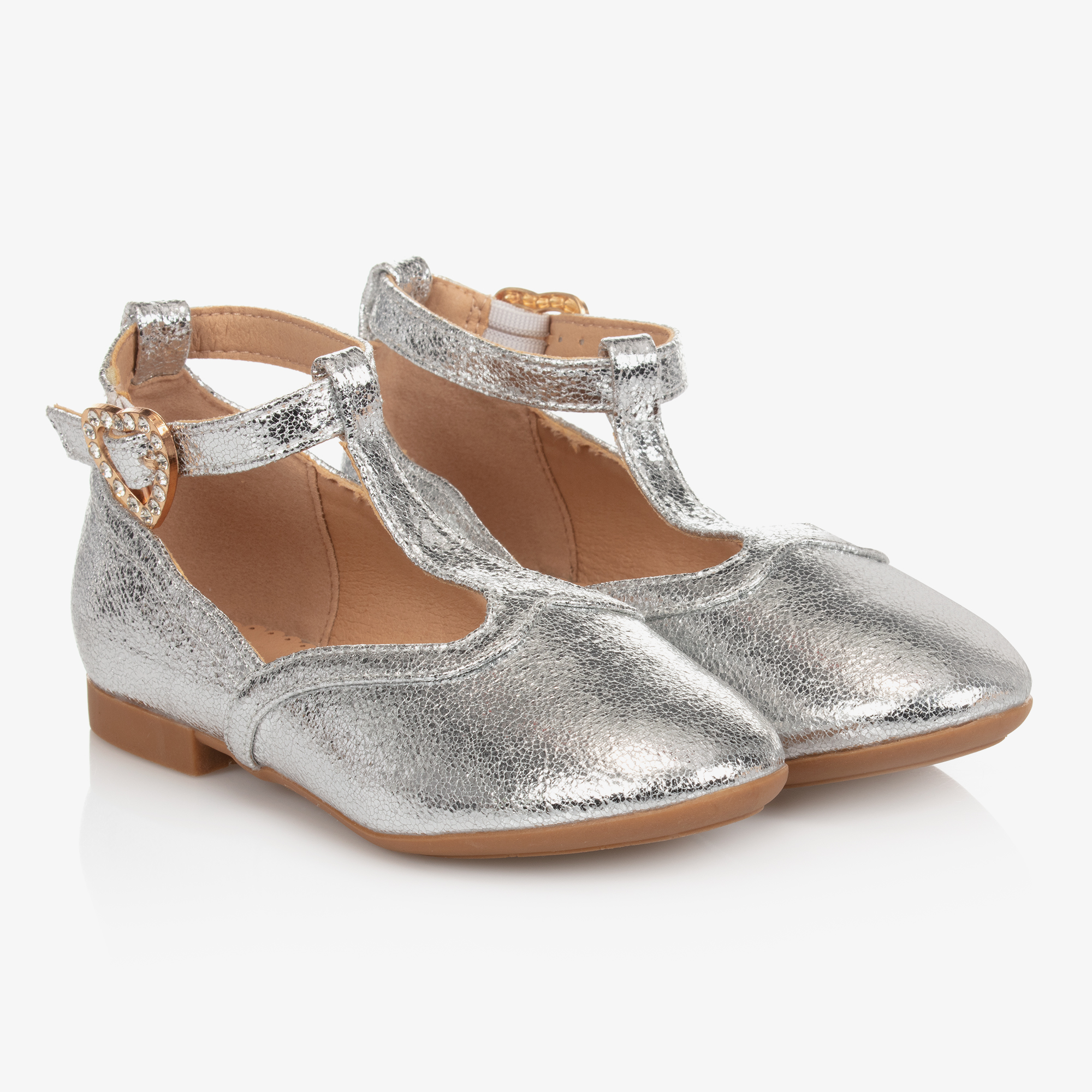 Angel's Face Girls Silver Bar Shoes Childrensalon