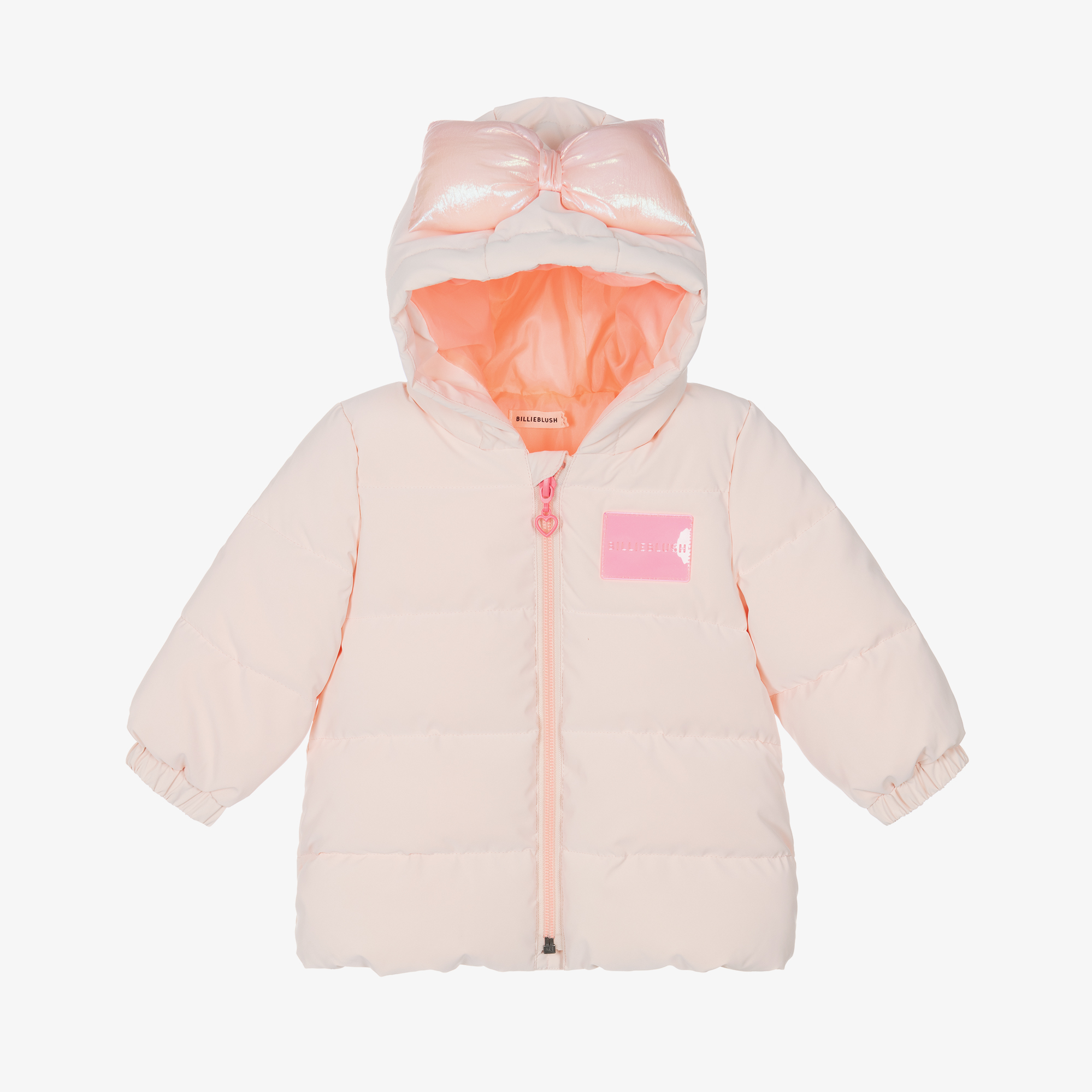 Billieblush Girls Pink Hooded Puffer Jacket
