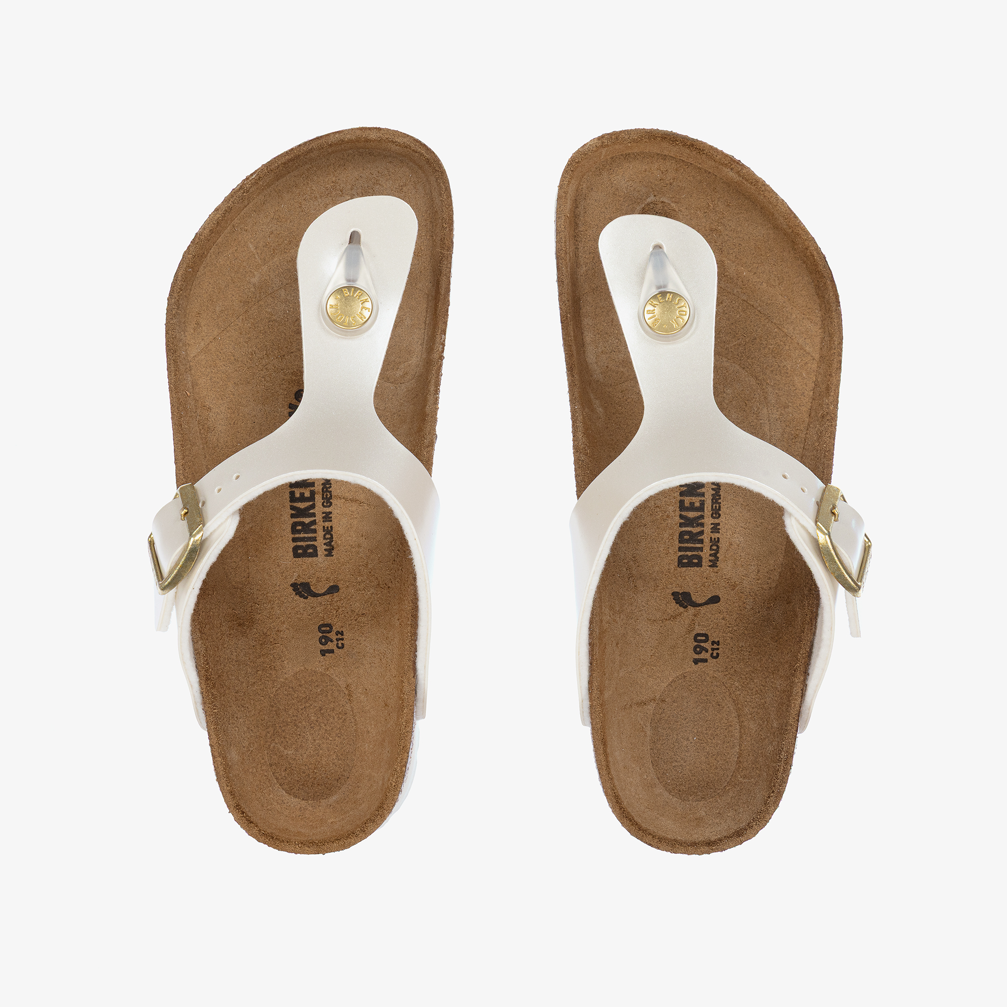 Birkenstock Gizeh Pearl White Pearl Birkenstock Sandals Buy White