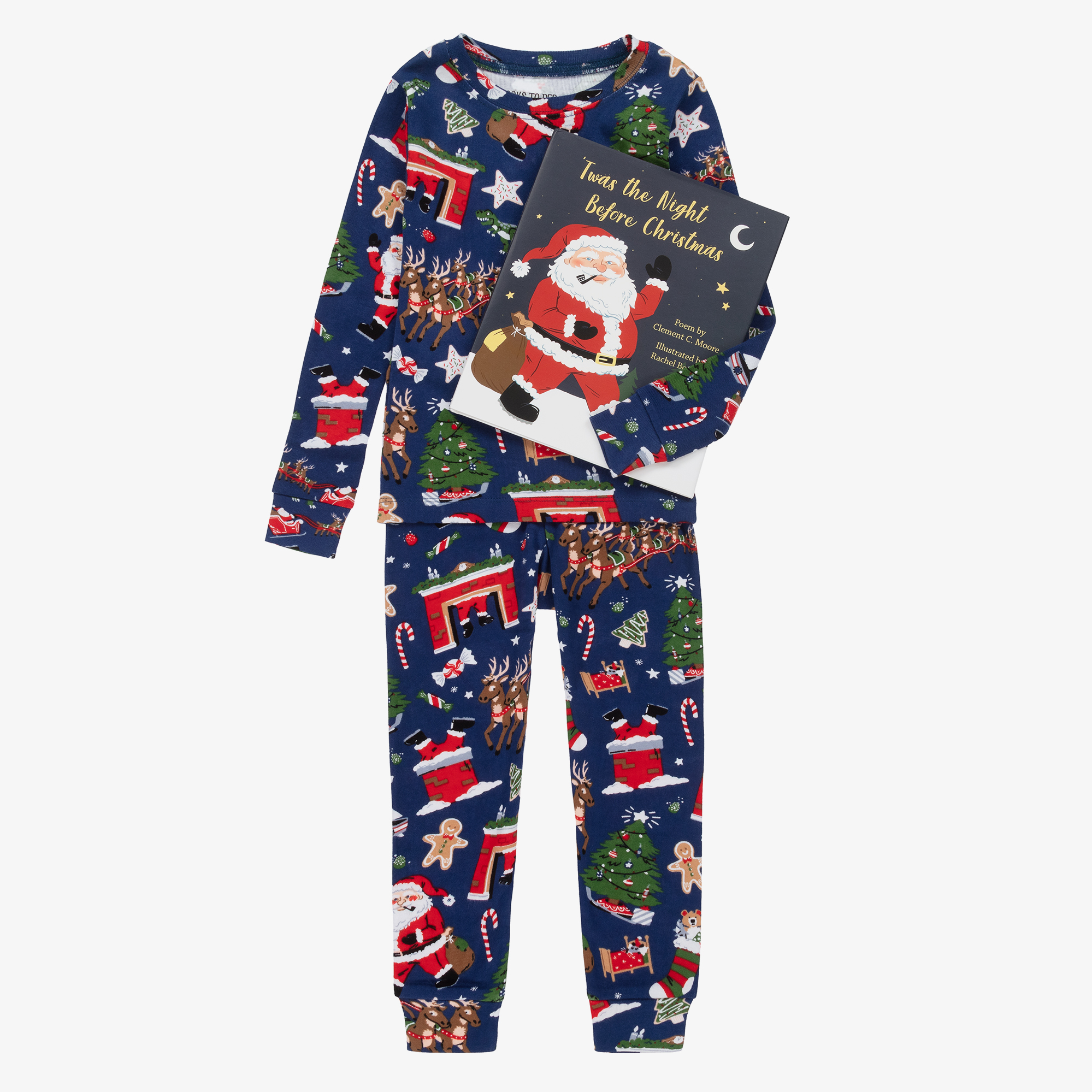 Books to Bed The Night Before Christmas Pyjamas Book Set