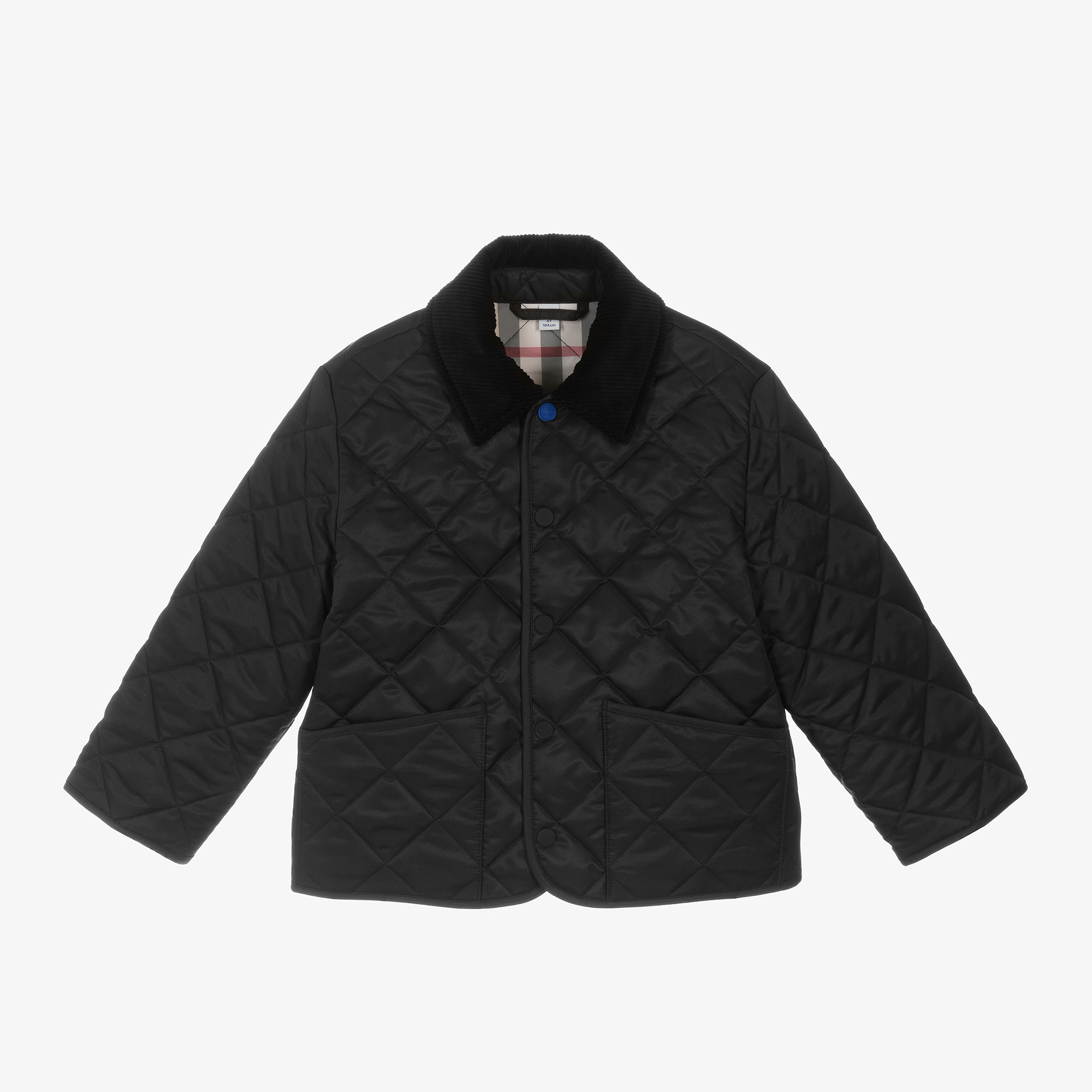 Burberry Boys Black Quilted Jacket Childrensalon