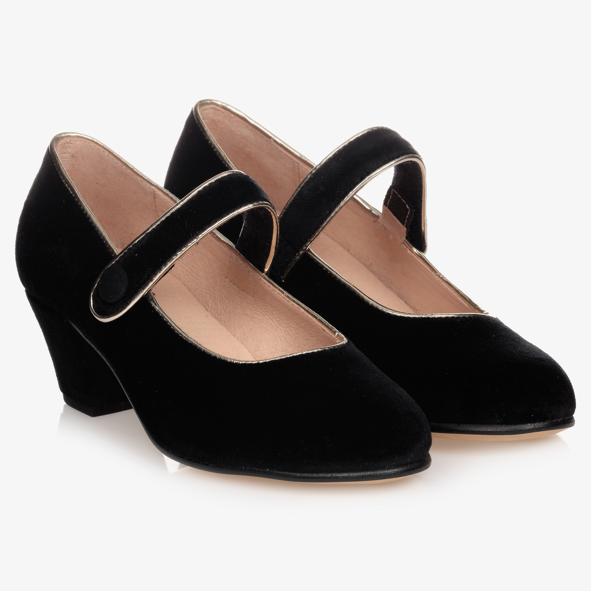 Children's Classics Girls Black Velvet Shoes Childrensalon