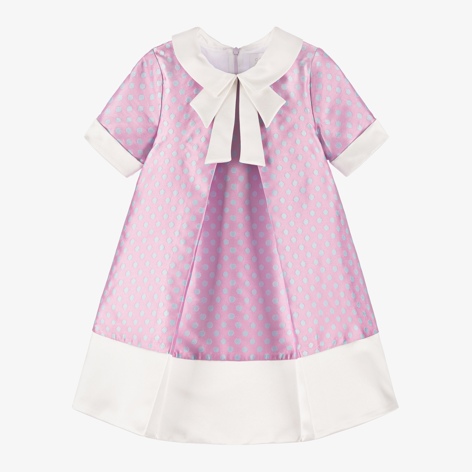 blue and pink polka dot dress Misty Polka Dot Shift Dress