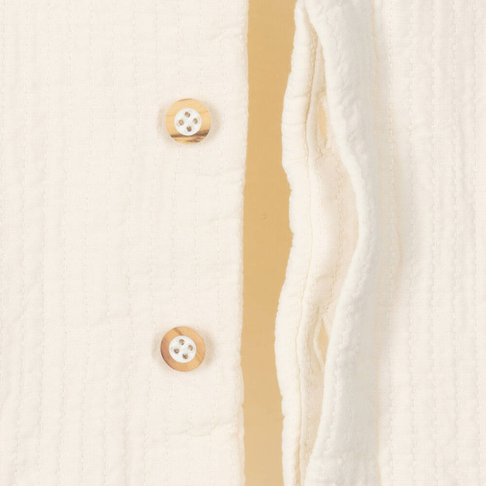 1 + in the family-Baby Boys Ivory Organic Cotton Jacket | Childrensalon