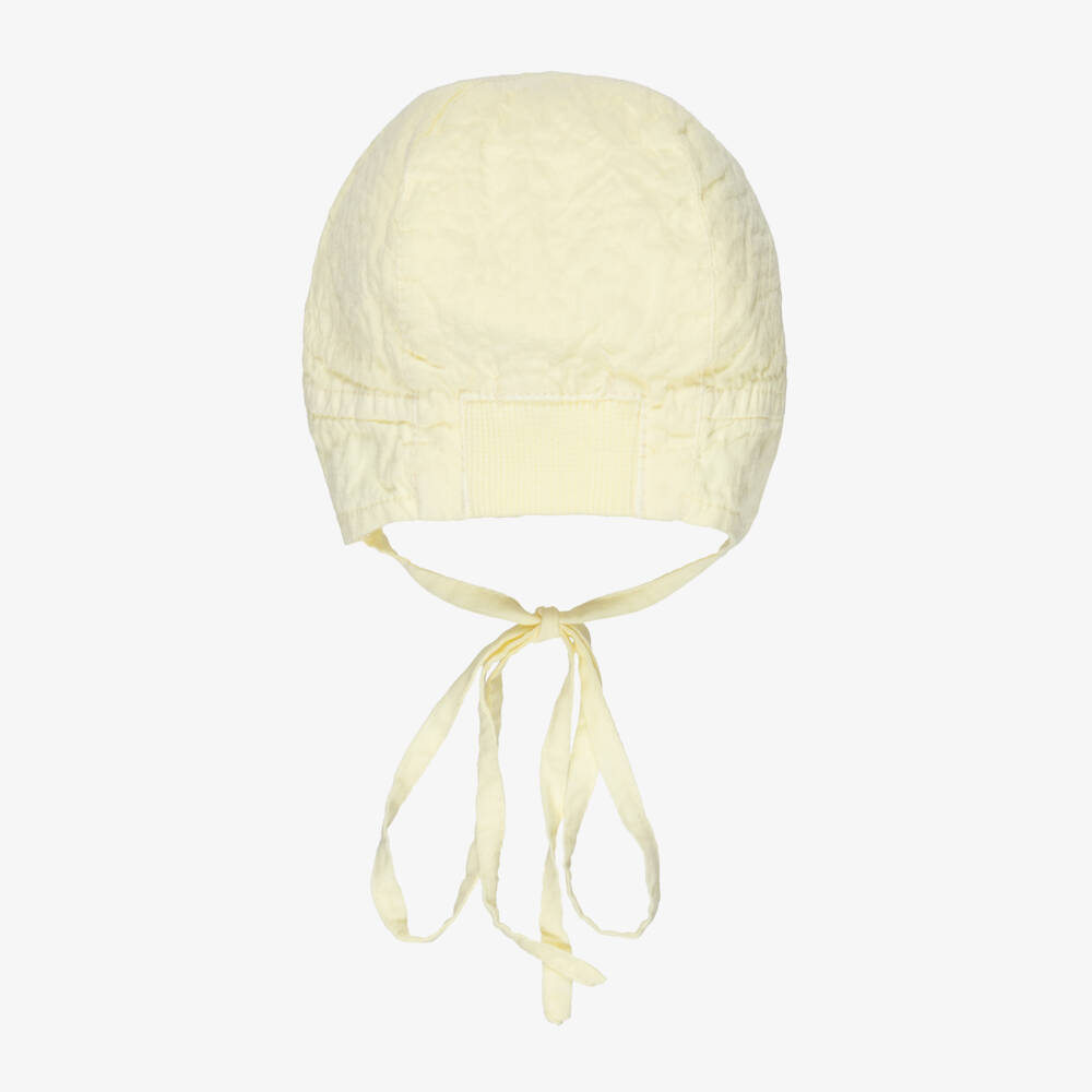 1 + in the family-Baby Boys Yellow Organic Cotton Sun Hat | Childrensalon