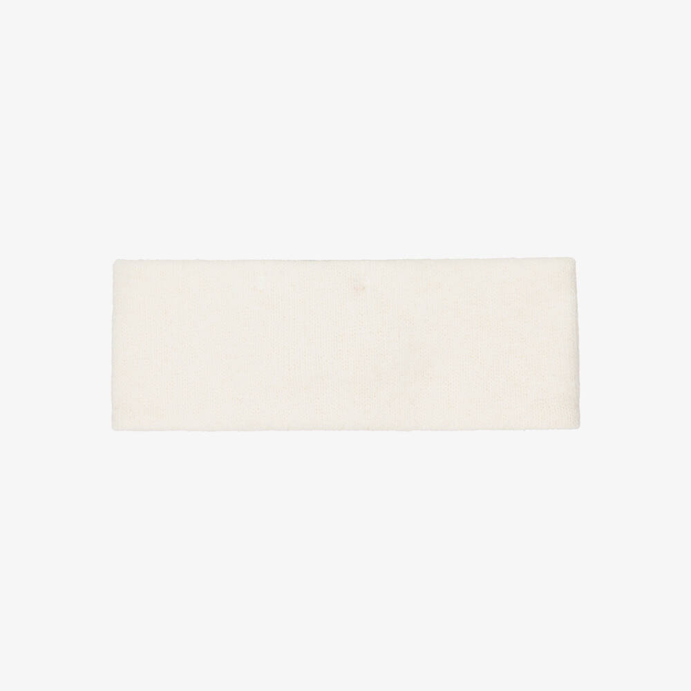 1 + in the family-Baby Girls Ivory Headband with Glittery Bow | Childrensalon