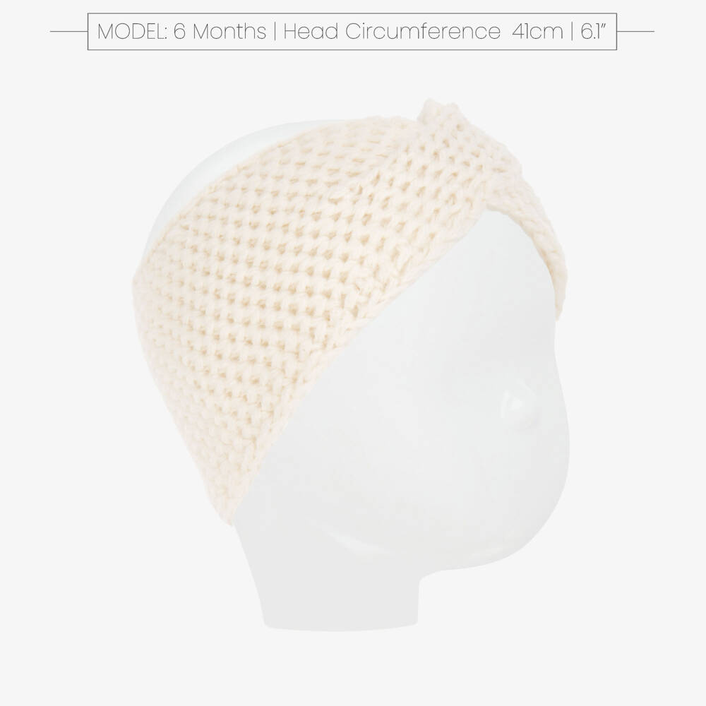 1 + in the family-Baby Girls Knitted Headband with Merino Wool | Childrensalon