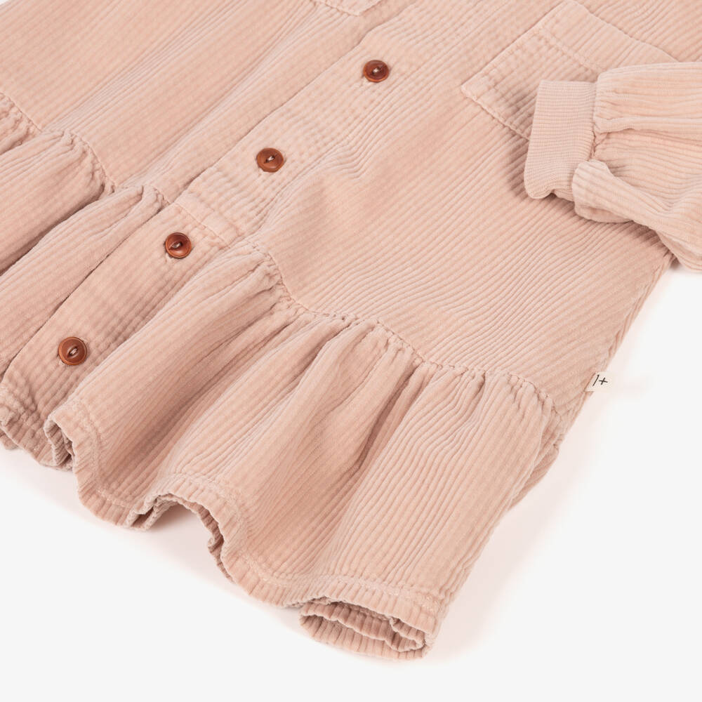 1 + in the family-Girls Pale Pink Corduroy Dress | Childrensalon