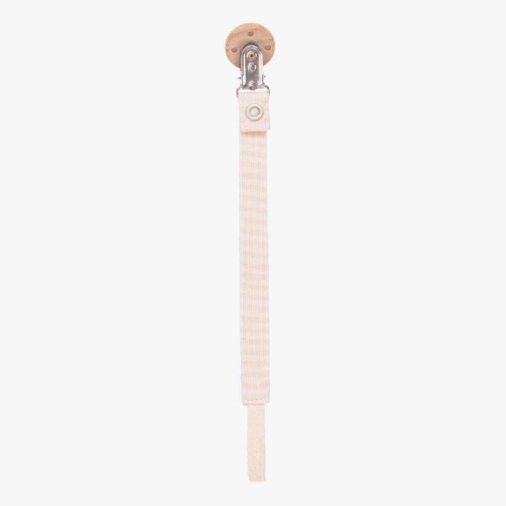 1 + in the family-Girls Pink Striped Dummy Clip | Childrensalon