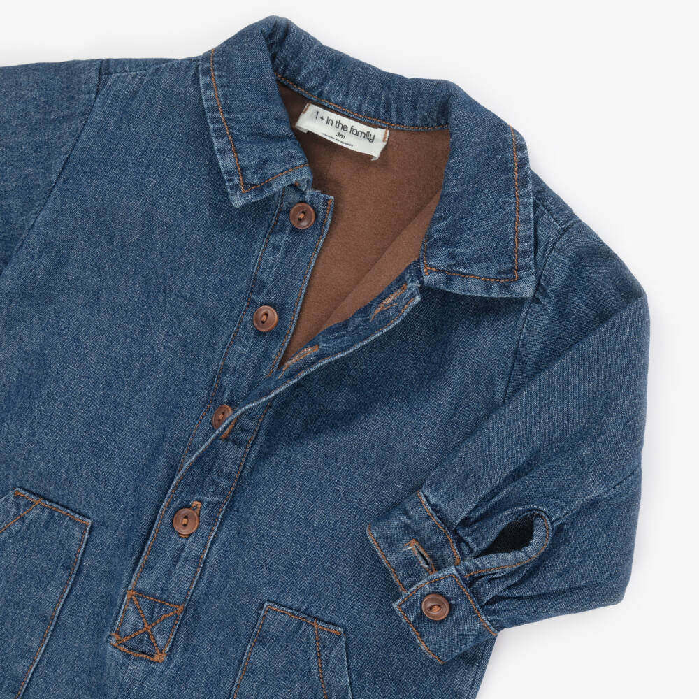 1 + in the family-Комбинезон джинсовый синий | Childrensalon