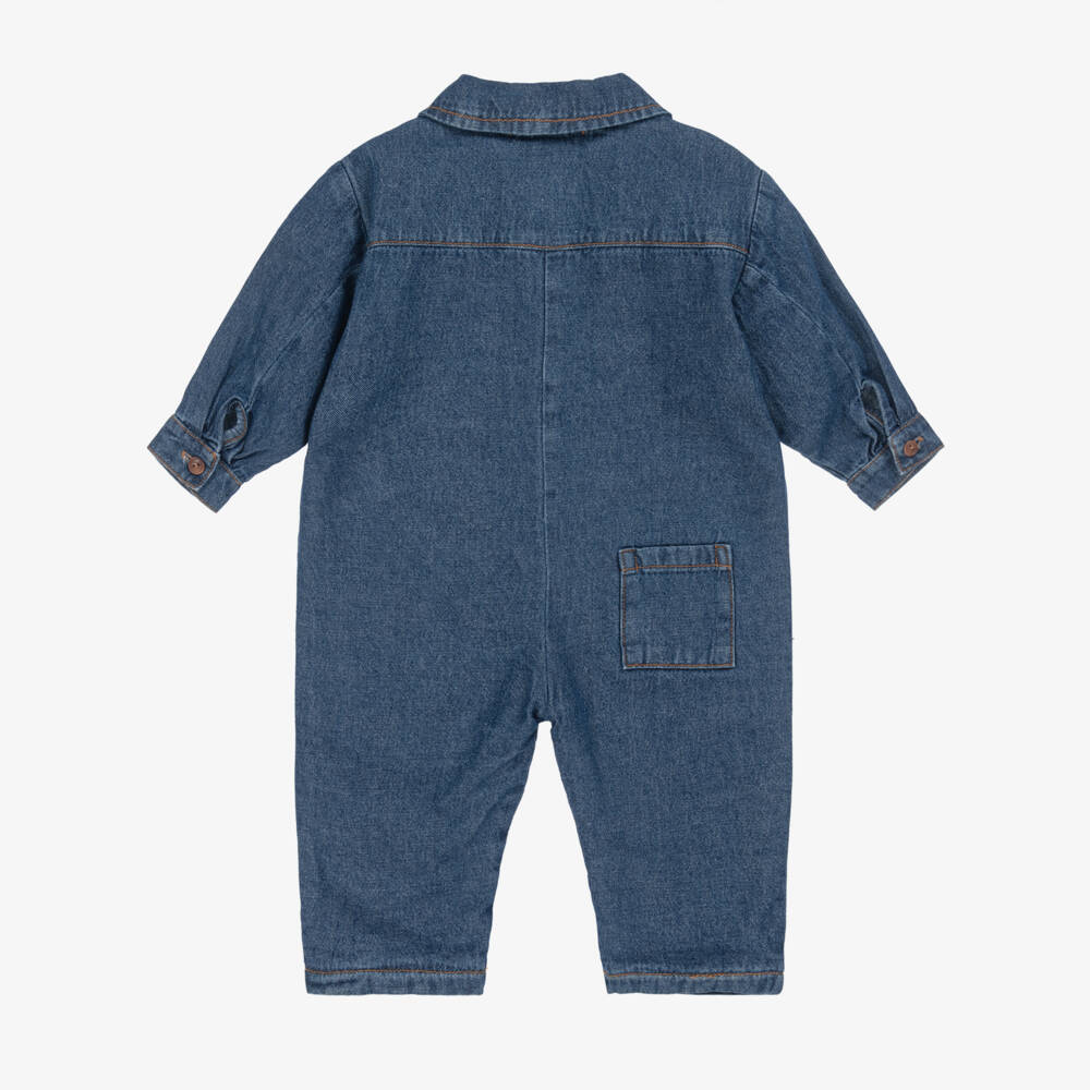 1 + in the family-Комбинезон джинсовый синий | Childrensalon