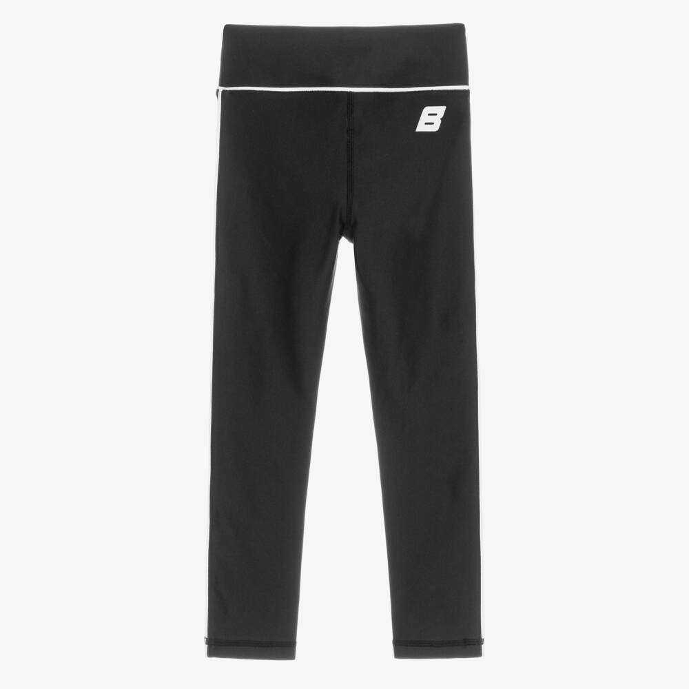 A Dee-Girls Black & White Logo Activewear Leggings | Childrensalon