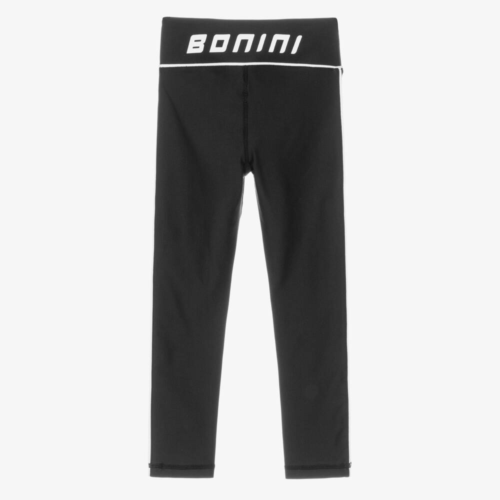 A Dee-Girls Black & White Logo Activewear Leggings | Childrensalon