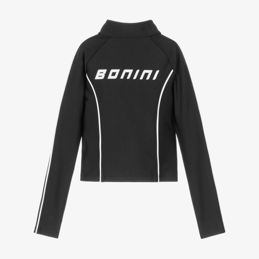 A Dee-Girls Black & White Logo Activewear Top | Childrensalon