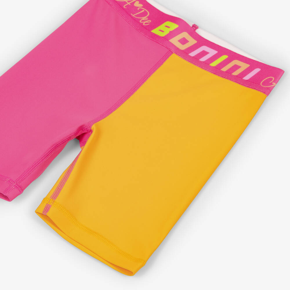 A Dee-Girls Bright Pink & Orange Cycling Shorts | Childrensalon