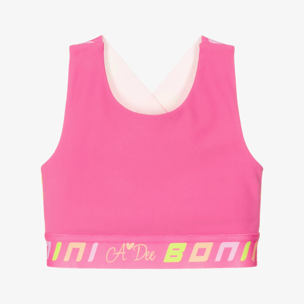 A Dee-توب رياضي قصير لون زهري فاتح للبنات | Childrensalon