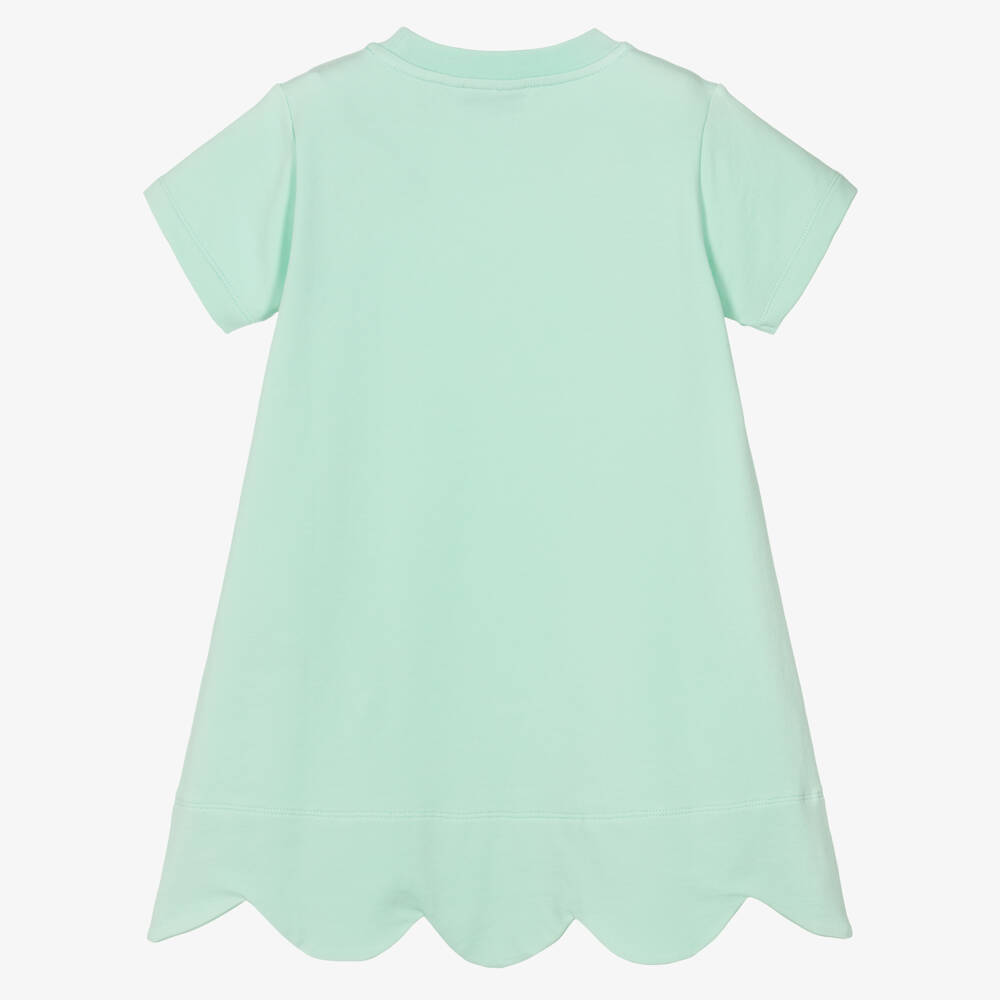 A Dee-Зеленое хлопковое платье-футболка с принтом сумки и бантом для девочек | Childrensalon