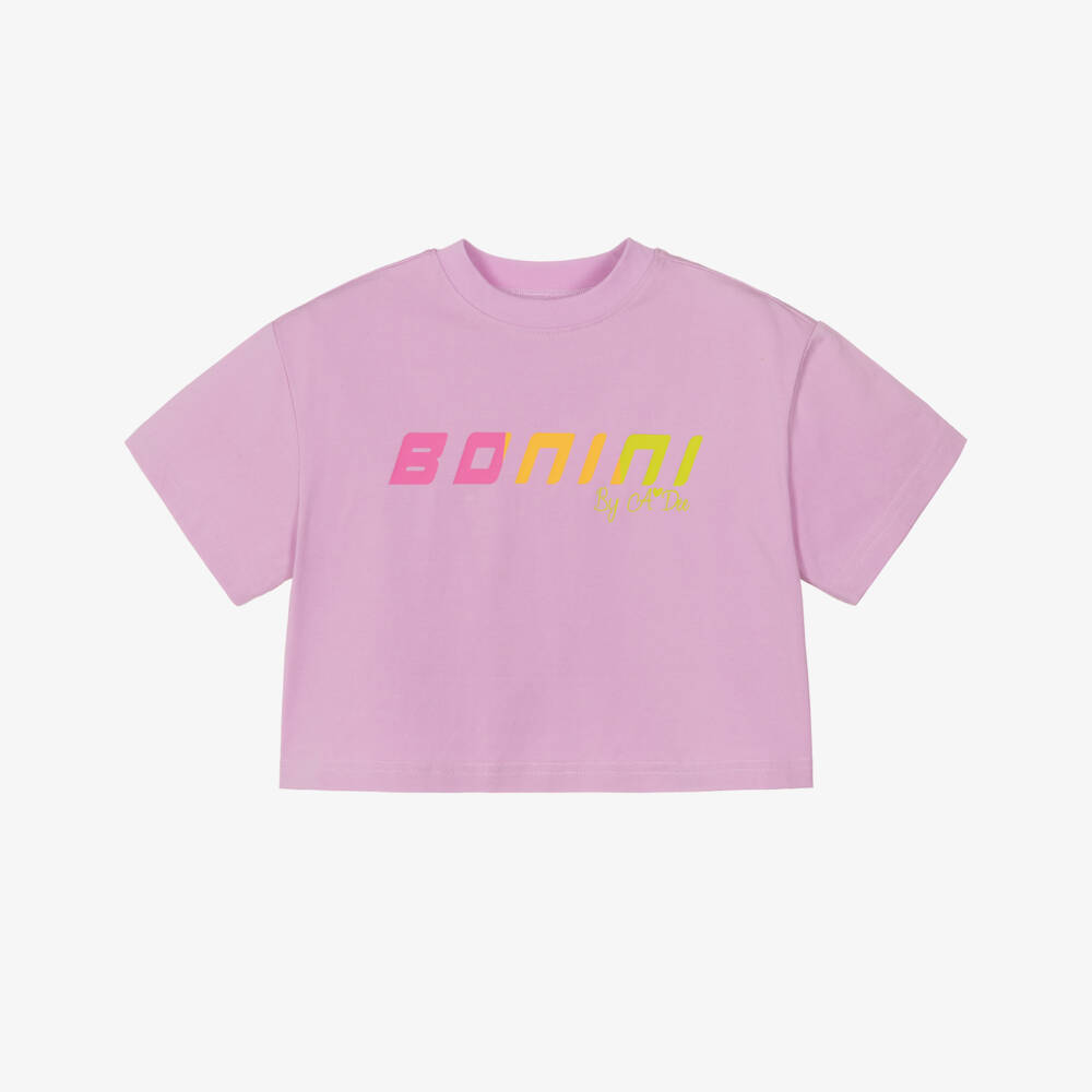 A Dee-Girls Lilac Pink Cotton Jersey T-Shirt | Childrensalon