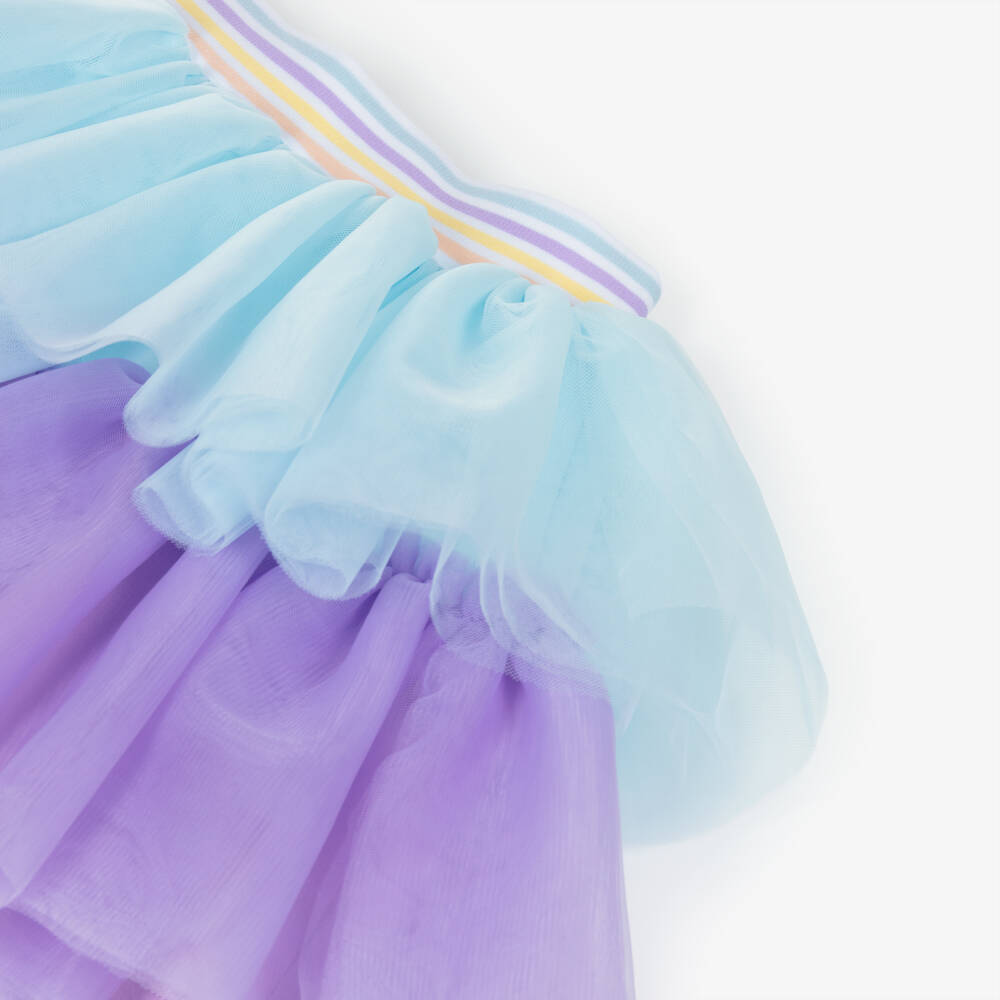 A Dee-Girls Lilac Purple & Pale Blue Tulle Skirt Set | Childrensalon