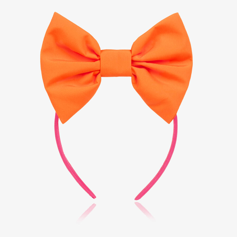 A Dee-Girls Orange Bow Hairband | Childrensalon