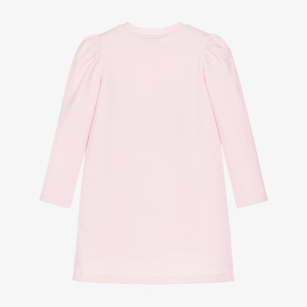 A Dee-Girls Pale Pink Dress with Faux Fur Heart | Childrensalon