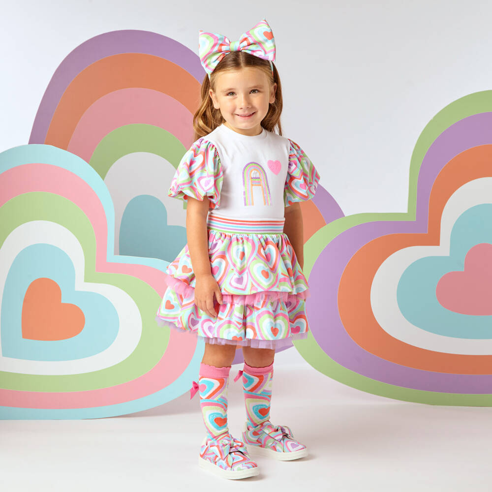Kaleidoscope Heart Girls Skirt