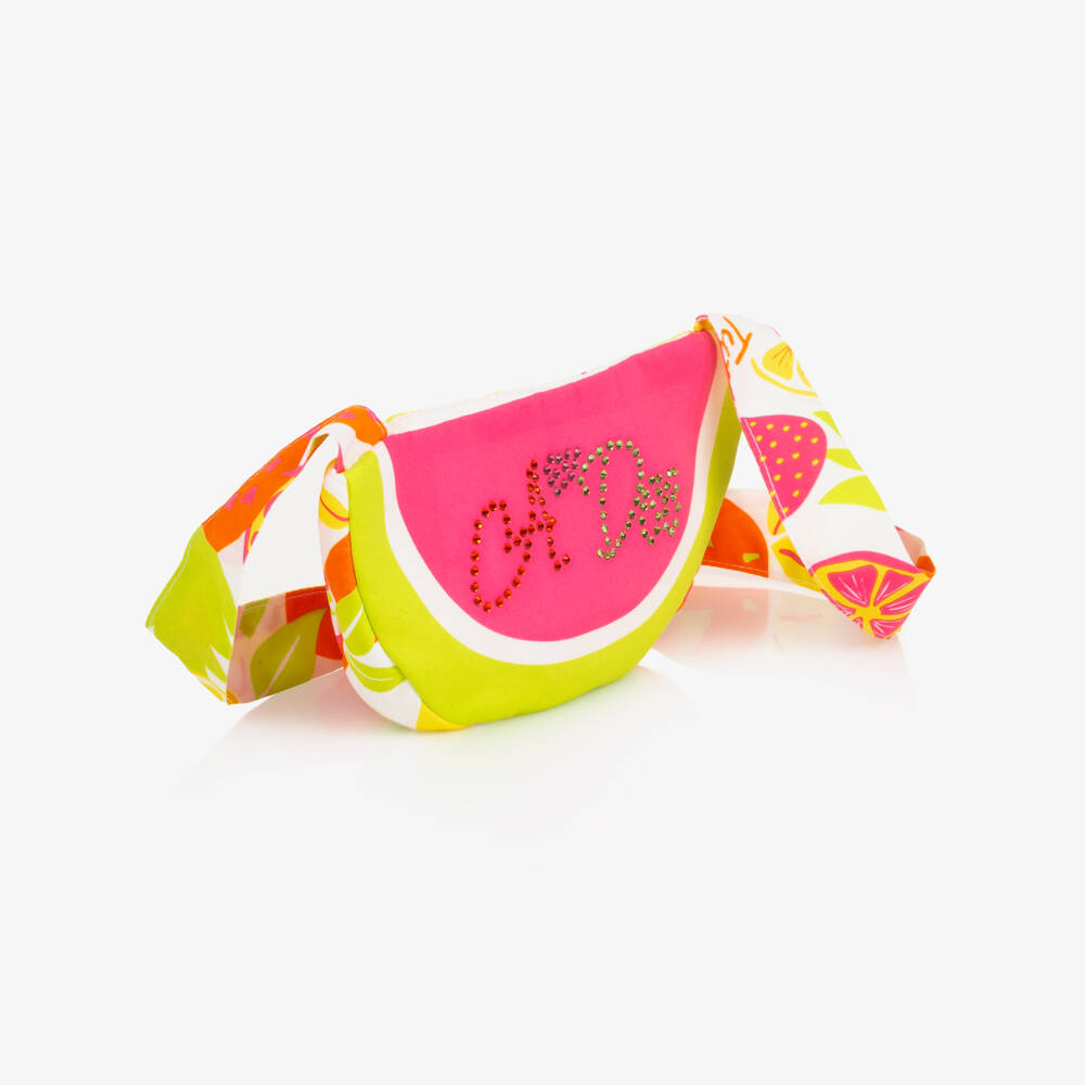 A Dee-Girls Pink Fruit Print Bag (19cm) | Childrensalon