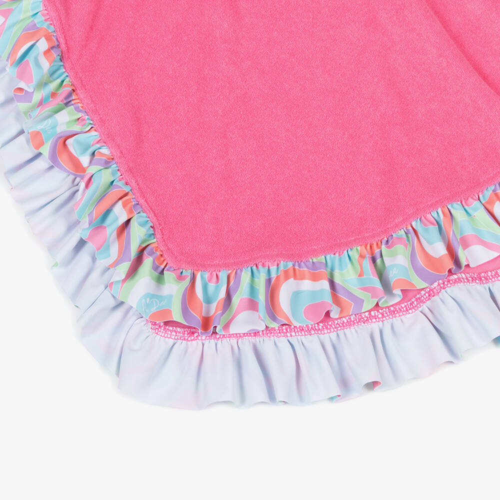 A Dee-Girls Pink Hooded Terry Poncho Towel  | Childrensalon