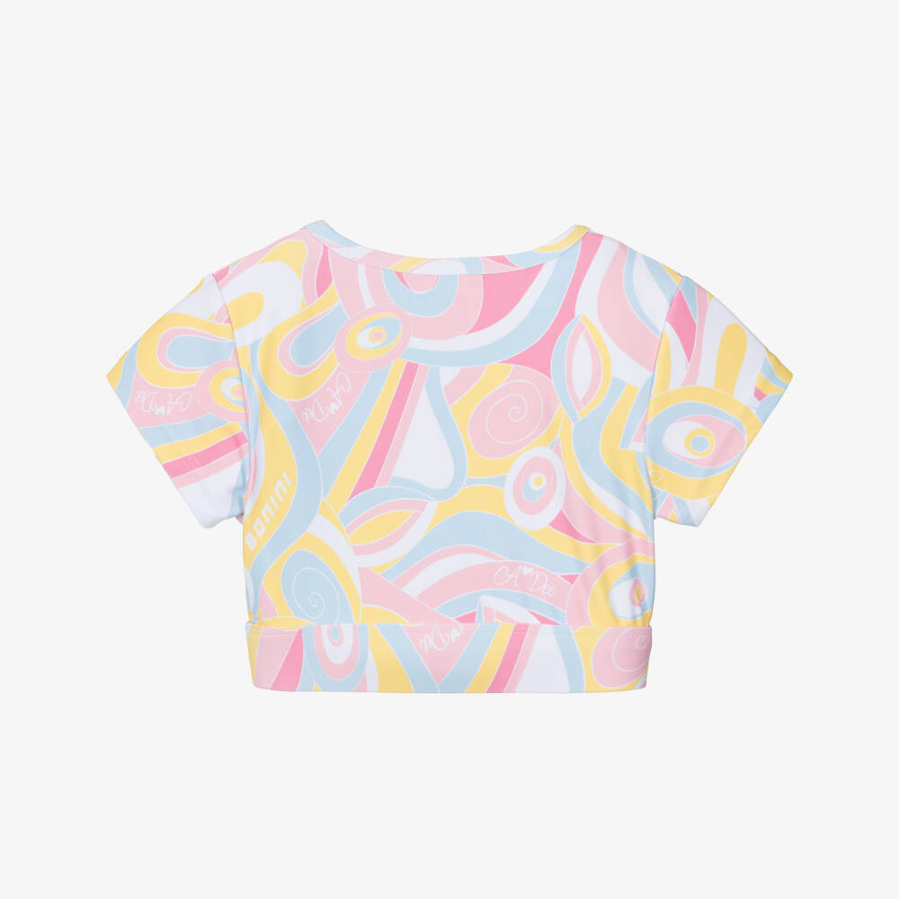 A Dee-Girls Pink & Yellow Abstract Print T-Shirt | Childrensalon