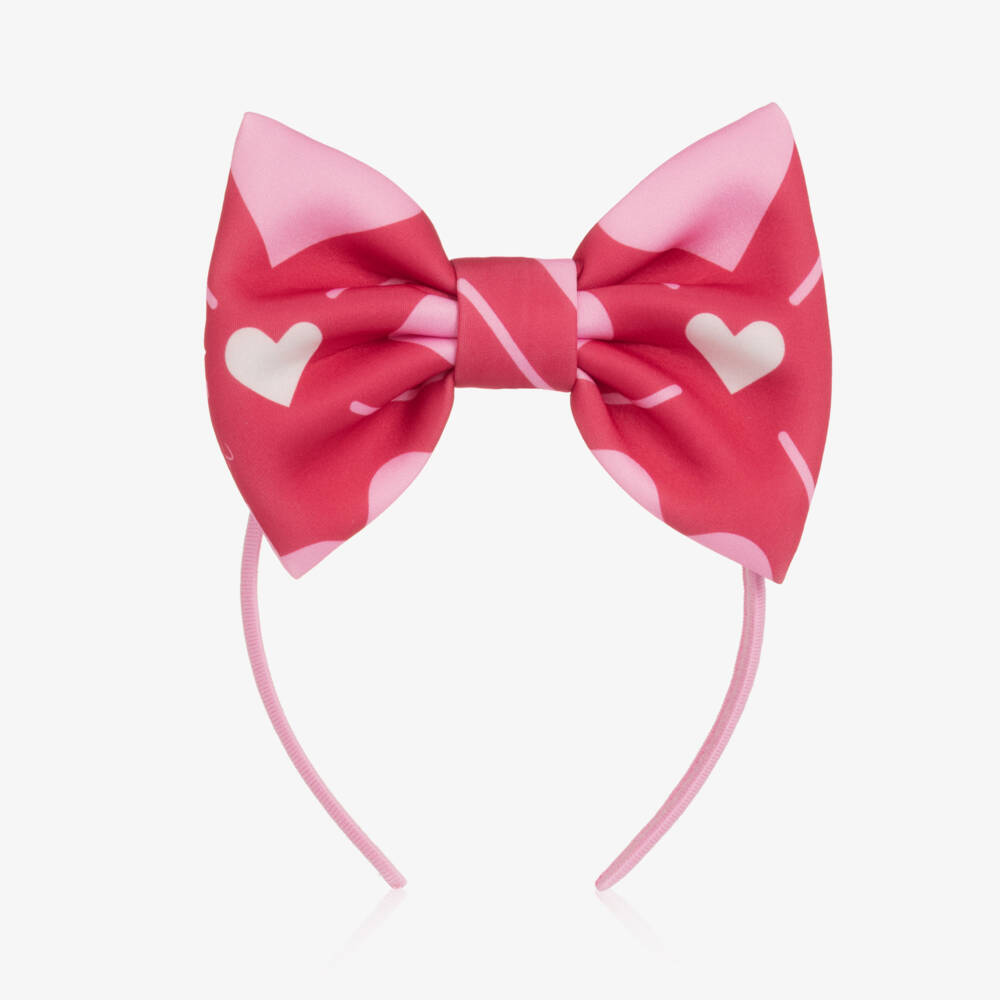 A Dee-Girls Red & Pink Heart Print Hairband | Childrensalon