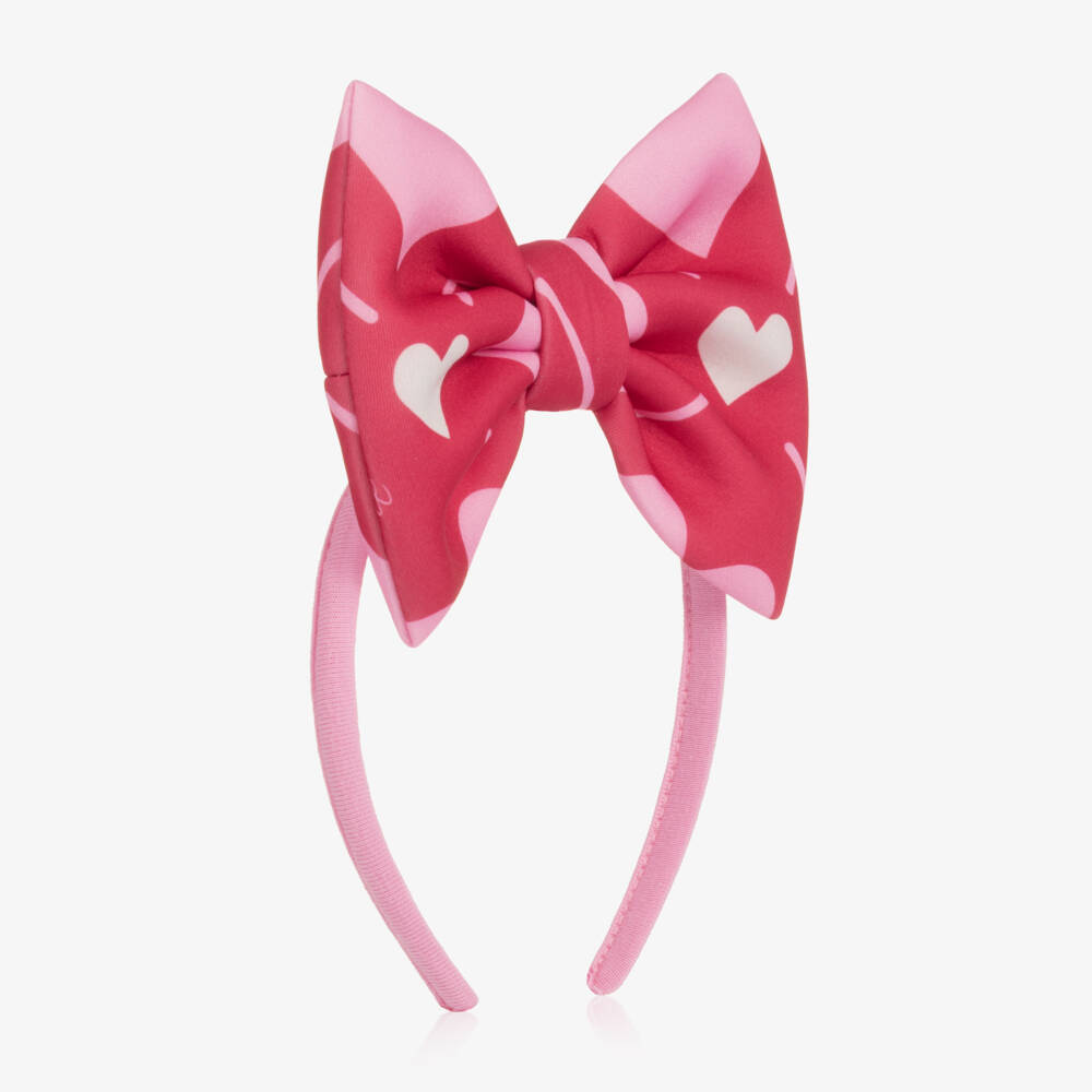 A Dee-Girls Red & Pink Heart Print Hairband | Childrensalon