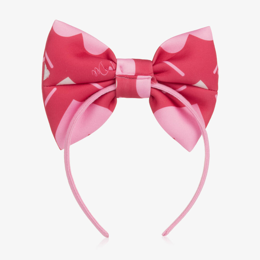 A Dee-Girls Red & Pink Heart Print Hairband | Childrensalon