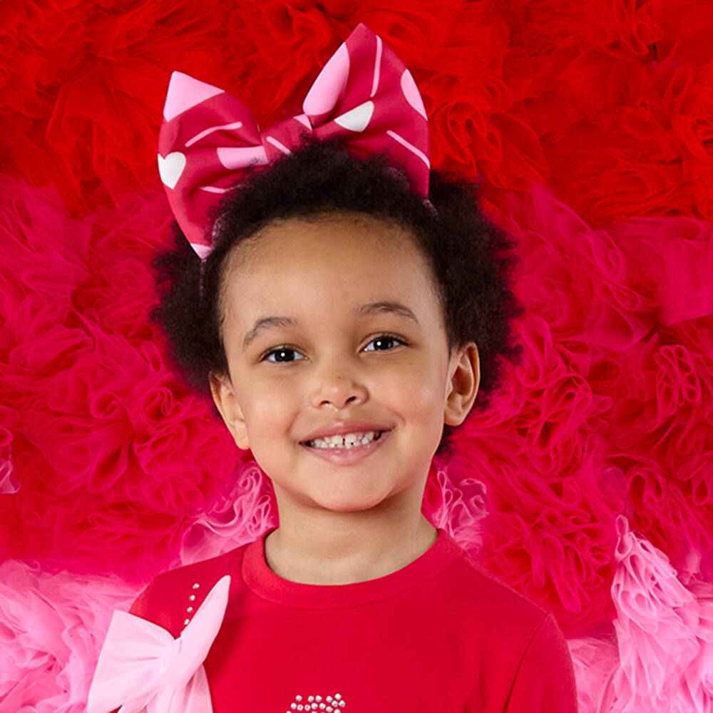 A Dee-Girls Red & Pink Heart Print Hairband | Childrensalon