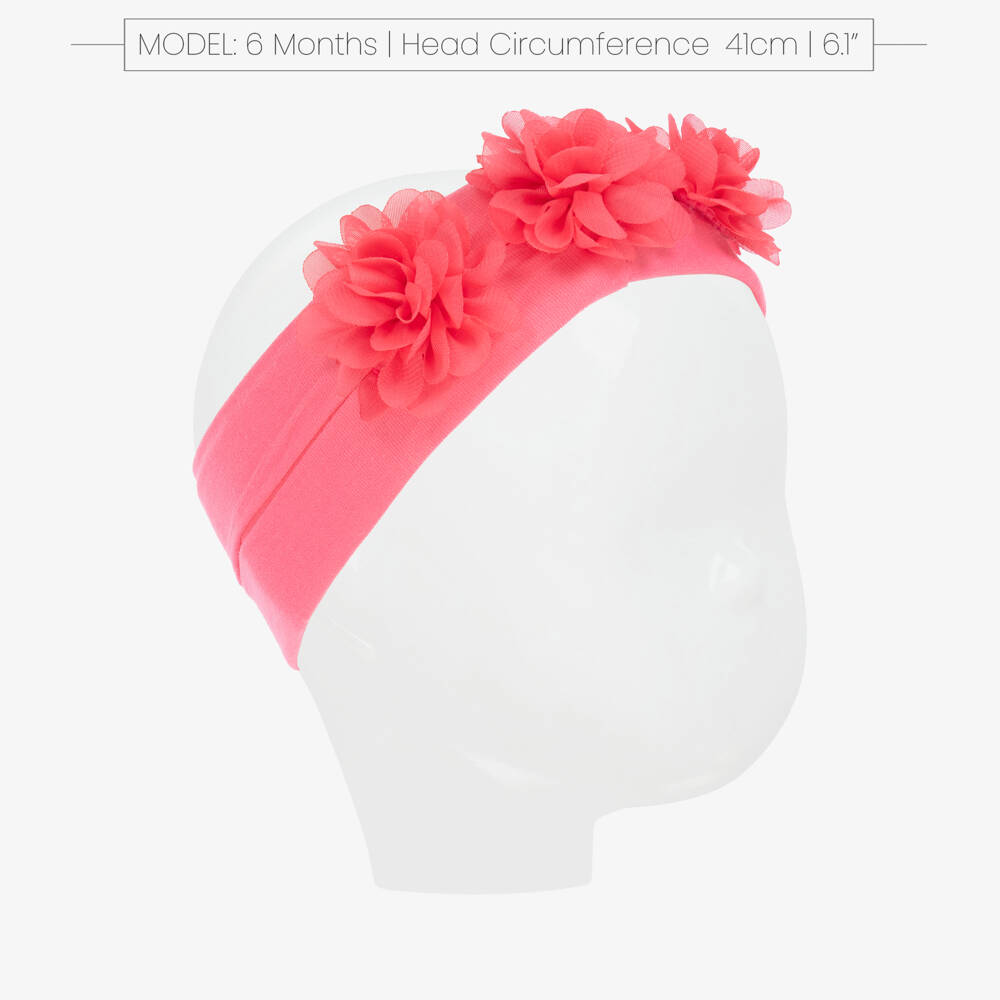 Abel & Lula-Girls Bright Pink Flower Headband | Childrensalon