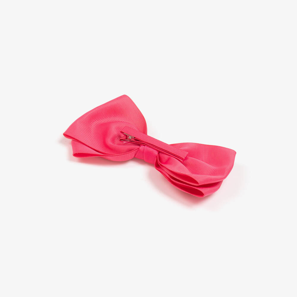 Abel & Lula-Girls Fuchsia Pink Bow Hair Clip (14cm) | Childrensalon
