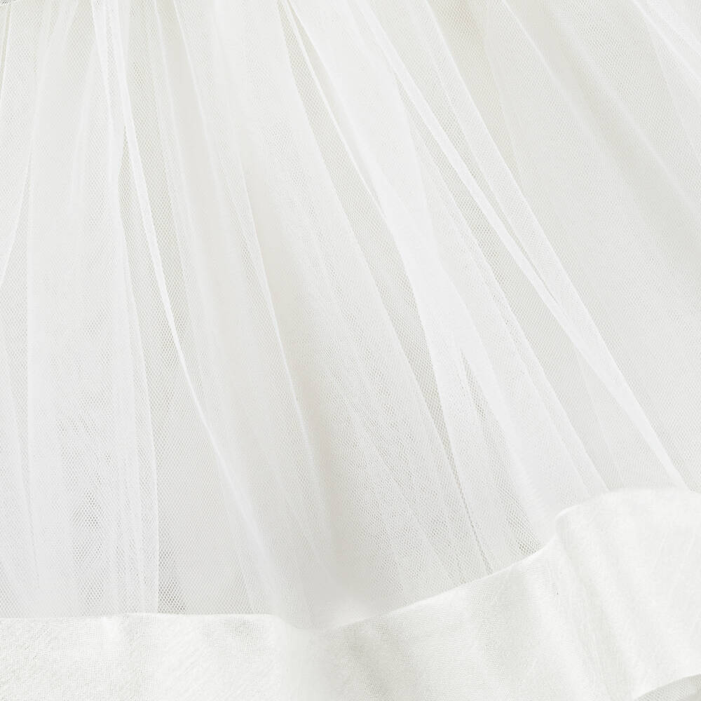 Abel & Lula-Girls Ivory Tulle Dress | Childrensalon