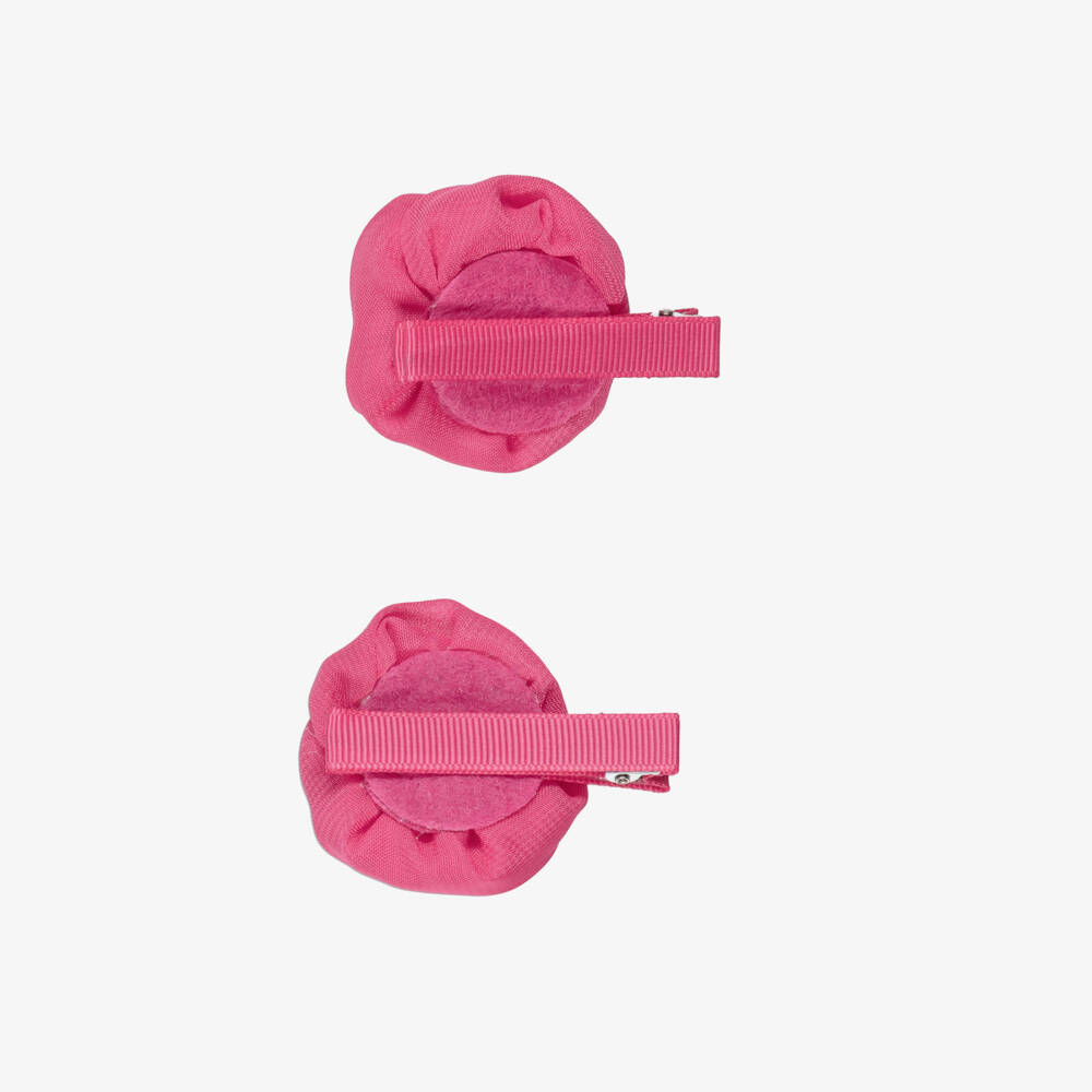 Abel & Lula-مشابك شعر بوردة لون زهري للبنات (عدد 2) | Childrensalon