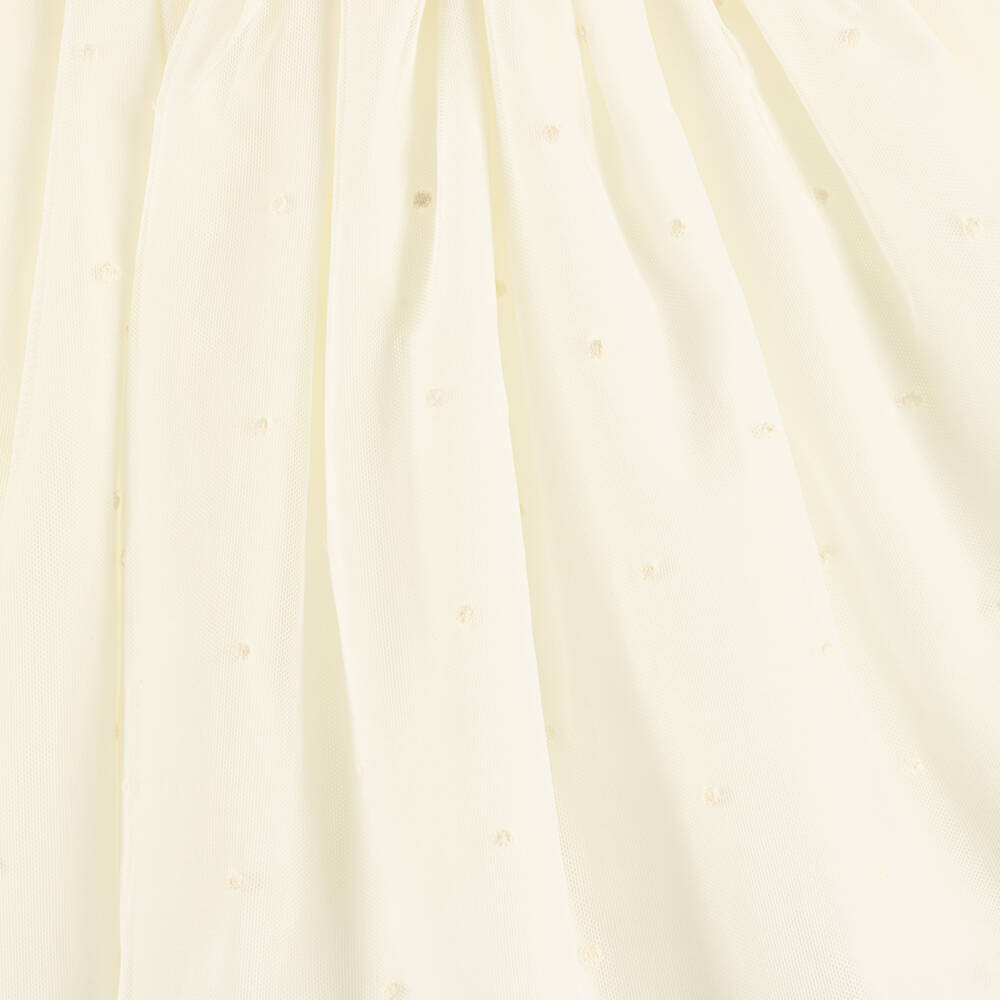 Abuela Tata-Girls Ivory Lace & Tulle Dress | Childrensalon