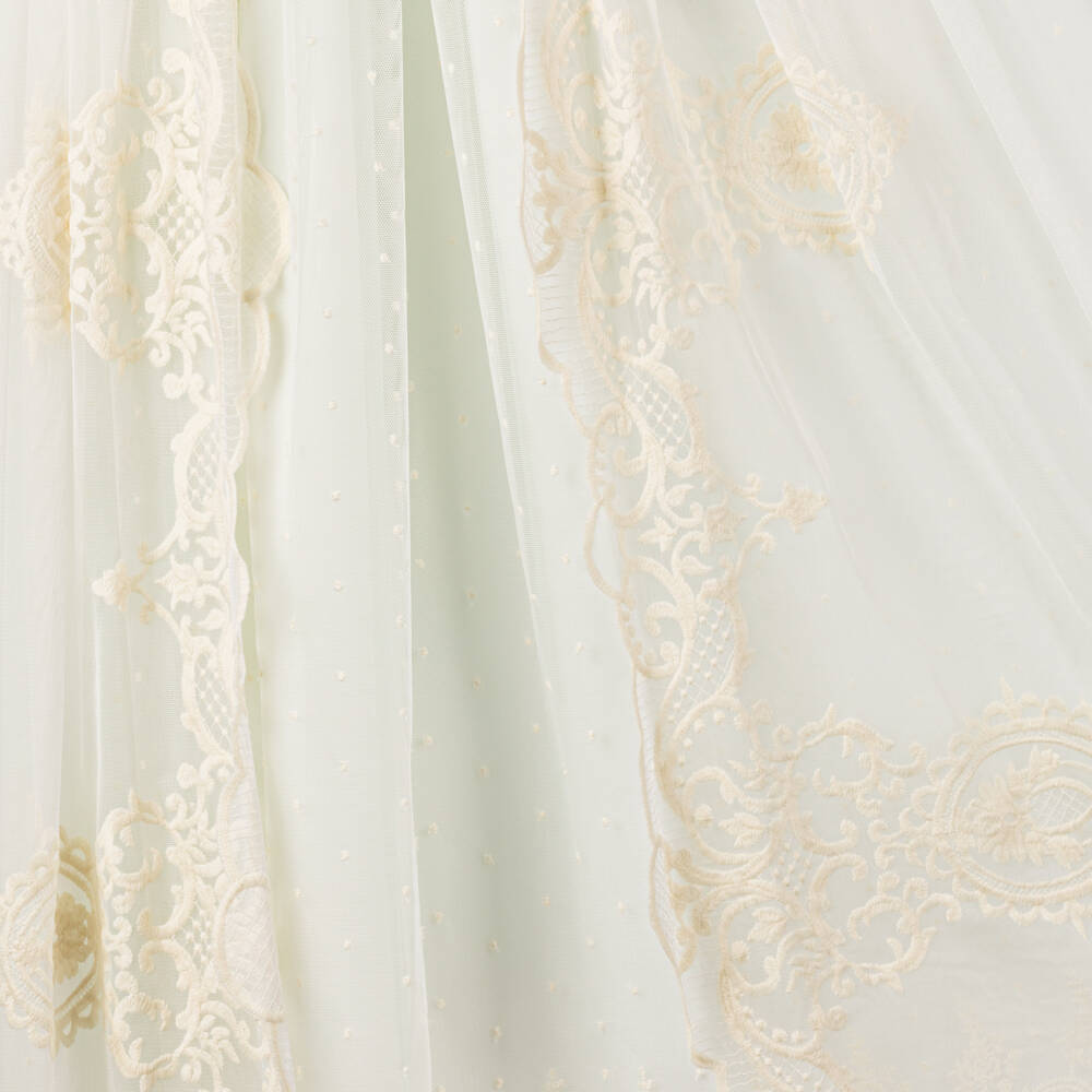 Abuela Tata-Girls Ivory Tulle Ceremony Dress | Childrensalon