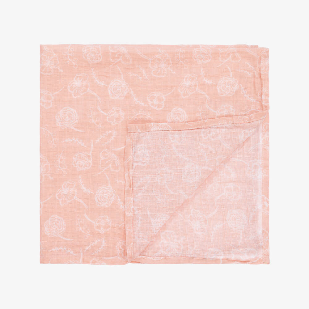aden + anais-Baby Girls White Muslin Cloths (5 Pack) | Childrensalon