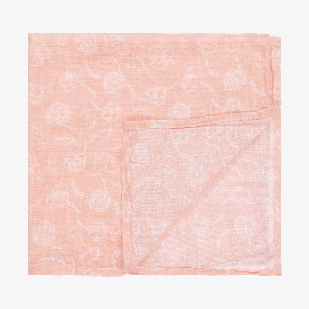 aden + anais-Baby Girls White Muslin Cloths (5 Pack) | Childrensalon