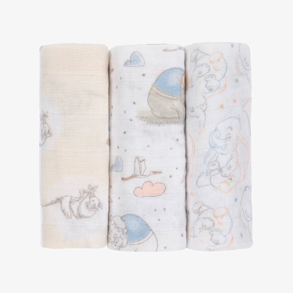 aden + anais-Disney Cotton Muslin Cloths (3 Pack) | Childrensalon