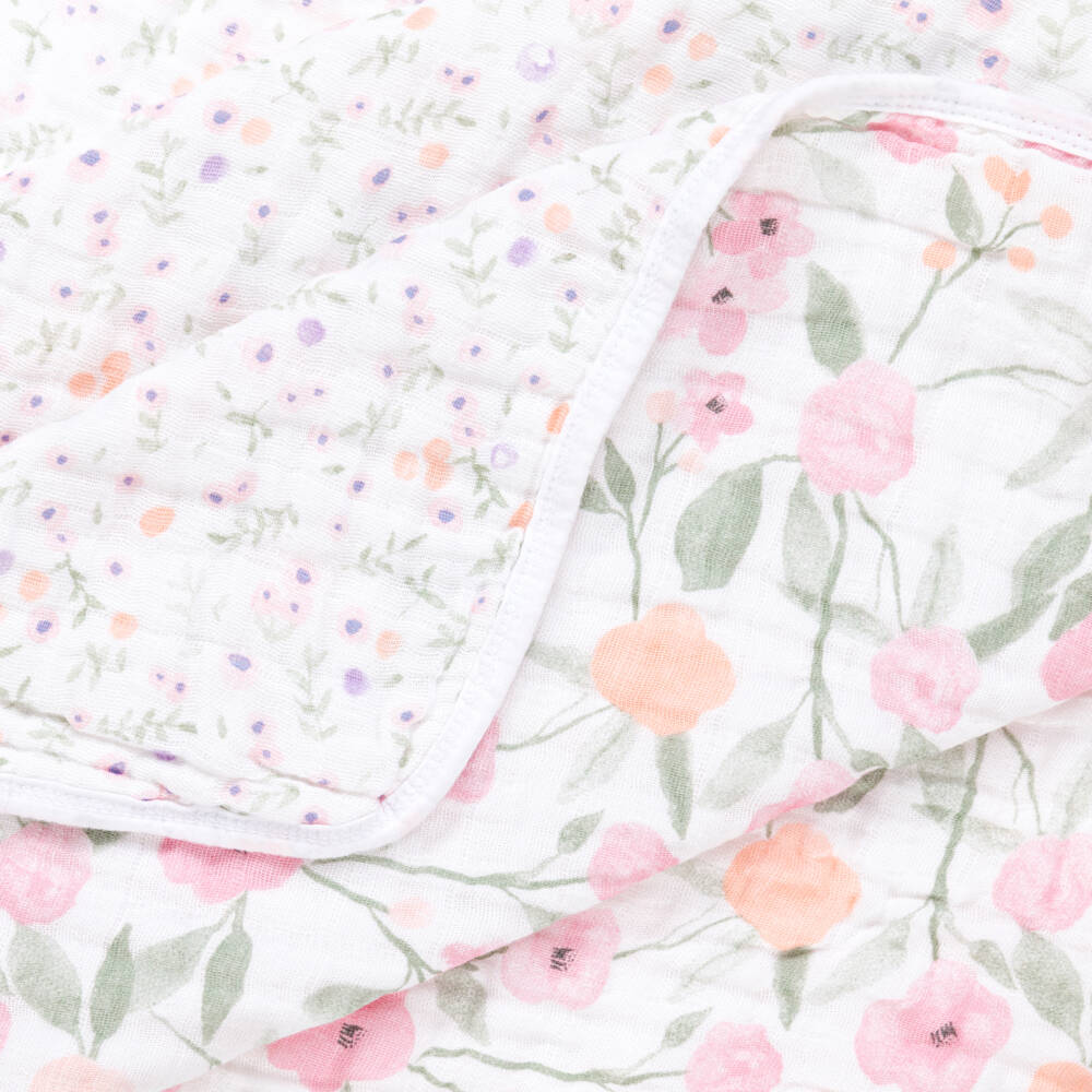 aden + anais-Floral Muslin Blanket (120cm) | Childrensalon