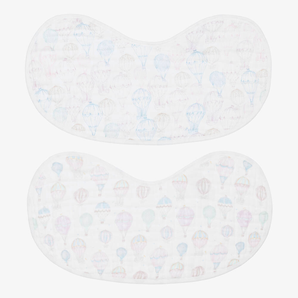 aden + anais-Белые муслиновые салфетки из органического хлопка (2шт.) | Childrensalon