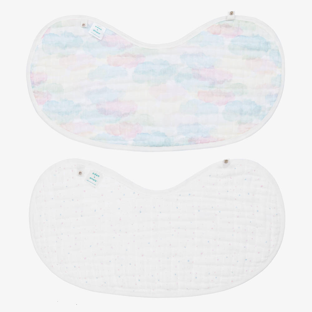 aden + anais-Белые муслиновые салфетки из органического хлопка (2шт.) | Childrensalon