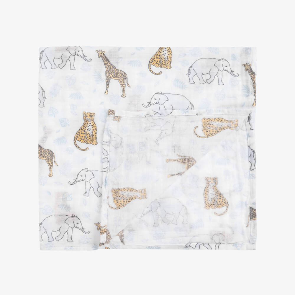 aden + anais-Jungle Animal Muslin Cloths Set | Childrensalon