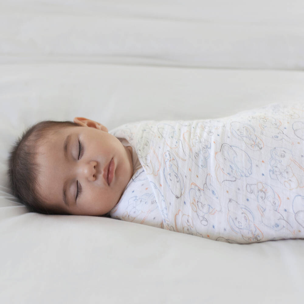 aden + anais-Белые хлопковые пеленки Disney (3шт.) | Childrensalon