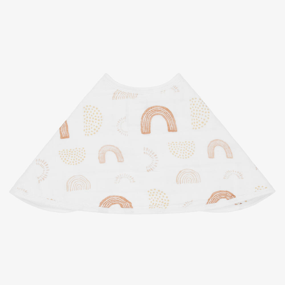 aden + anais-Белые муслиновые салфетки из хлопка для кормления (2шт.) | Childrensalon