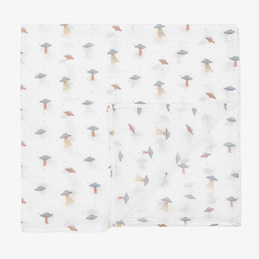 aden + anais-Белые хлопковые муслиновые пеленки (4шт.) | Childrensalon