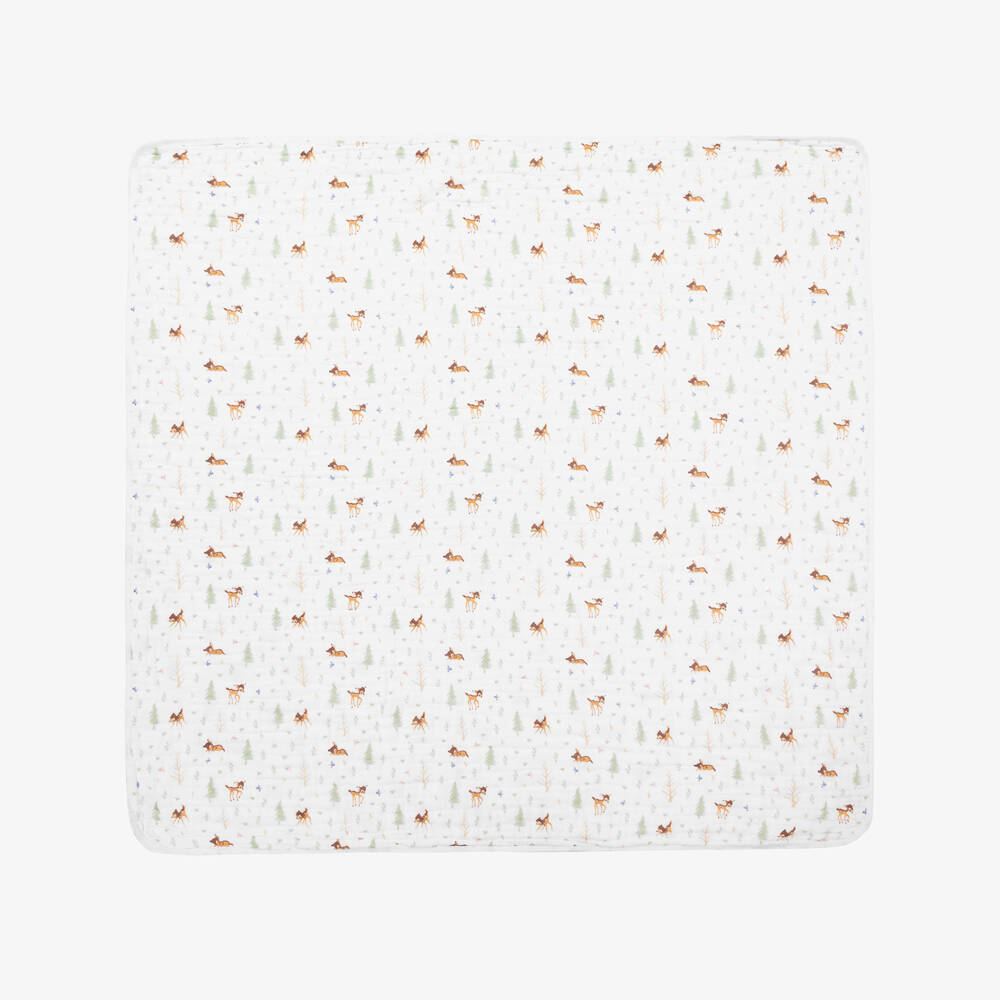 aden + anais-White Disney Muslin Blanket (112cm) | Childrensalon